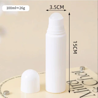 พร้อมส่ง ! 💥 ขวดลูกกลิ้งเปล่าสีขาวทึบ ขวดโรลออนเปล่า Roll on สามารถเติมได้เอง 👏 มีให้เลือก 2 ขนาด