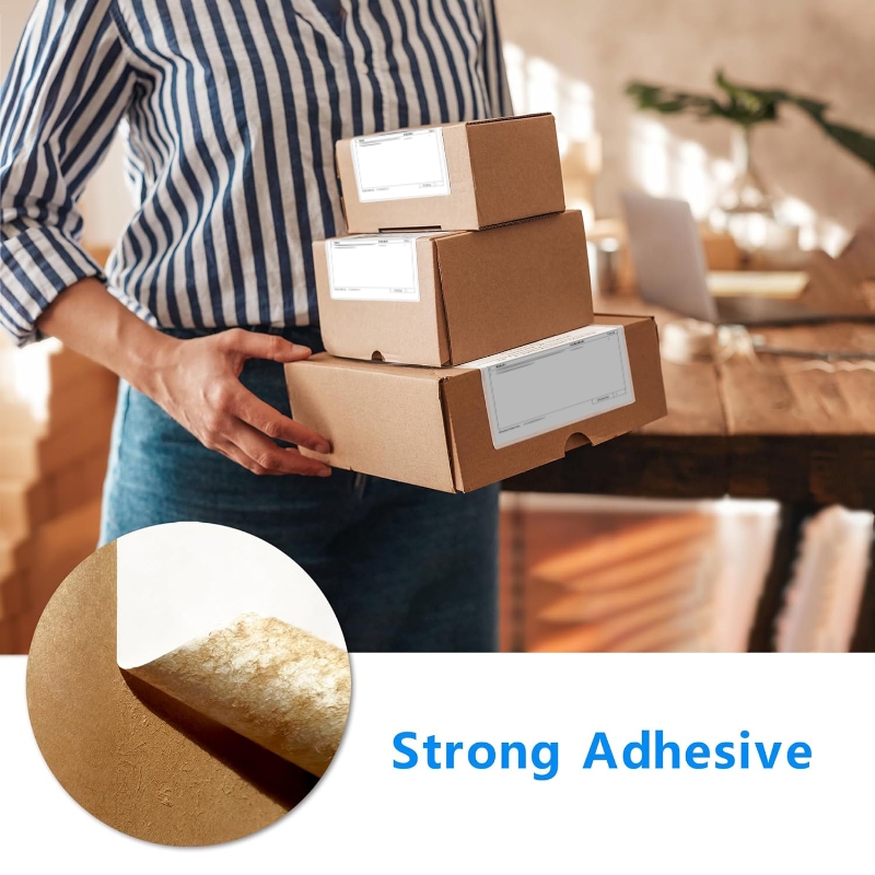 [75x105x500ใบ] กระดาษสติกเกอร์75*105mm Label Sticker ปริ้นใบปะหน้าพัสดุเหมาะสำหรับขนส่งทั่วไป - รูปที่ 2