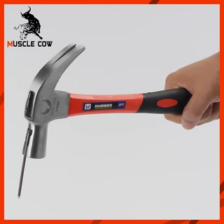 MUSCLE COW ค้อนตอกตะปู แท้ ค้อน ฆ้อนตอกตะปู ค้อนหงอนด้ามไฟเบอร์ 27mm แข็งแรง ทนทานมาก มีสามสี