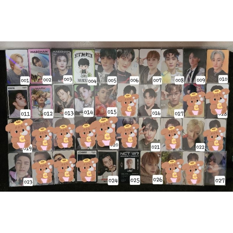 การ์ดNCT จอห์นนี่ แทยง ยูตะ จองอู มาร์ค แฮชาน