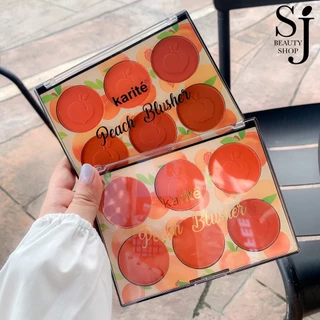 Karite 6in1 Peach Matte Color Blusher พาเลทบลัชออน เนื้อแมทต์ เฉดสีพีช เปล่งปลั่งเป็นธรรมชาติ