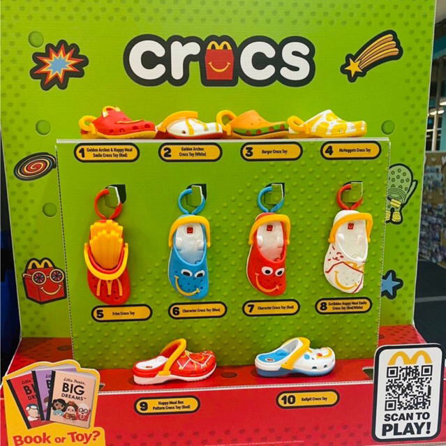 Mc Donold’s Happy Meal x Crocs พวงกุญแจรองเท้า [กดผ่าน VDO ลด 30% โค๊ดมีจำกัดนะคะ]