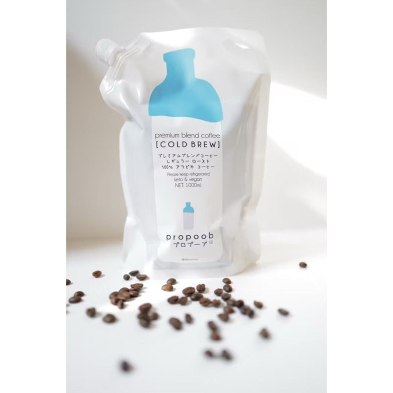ใหม่! 1000ml Propoob Cold Brew Coffee กาแฟสกัดเย็น พร้อมดื่ม ถุงละ 1000 ml กาแฟ พรีเมียมสไตล์ญี่ปุ่น ( Starbucks )