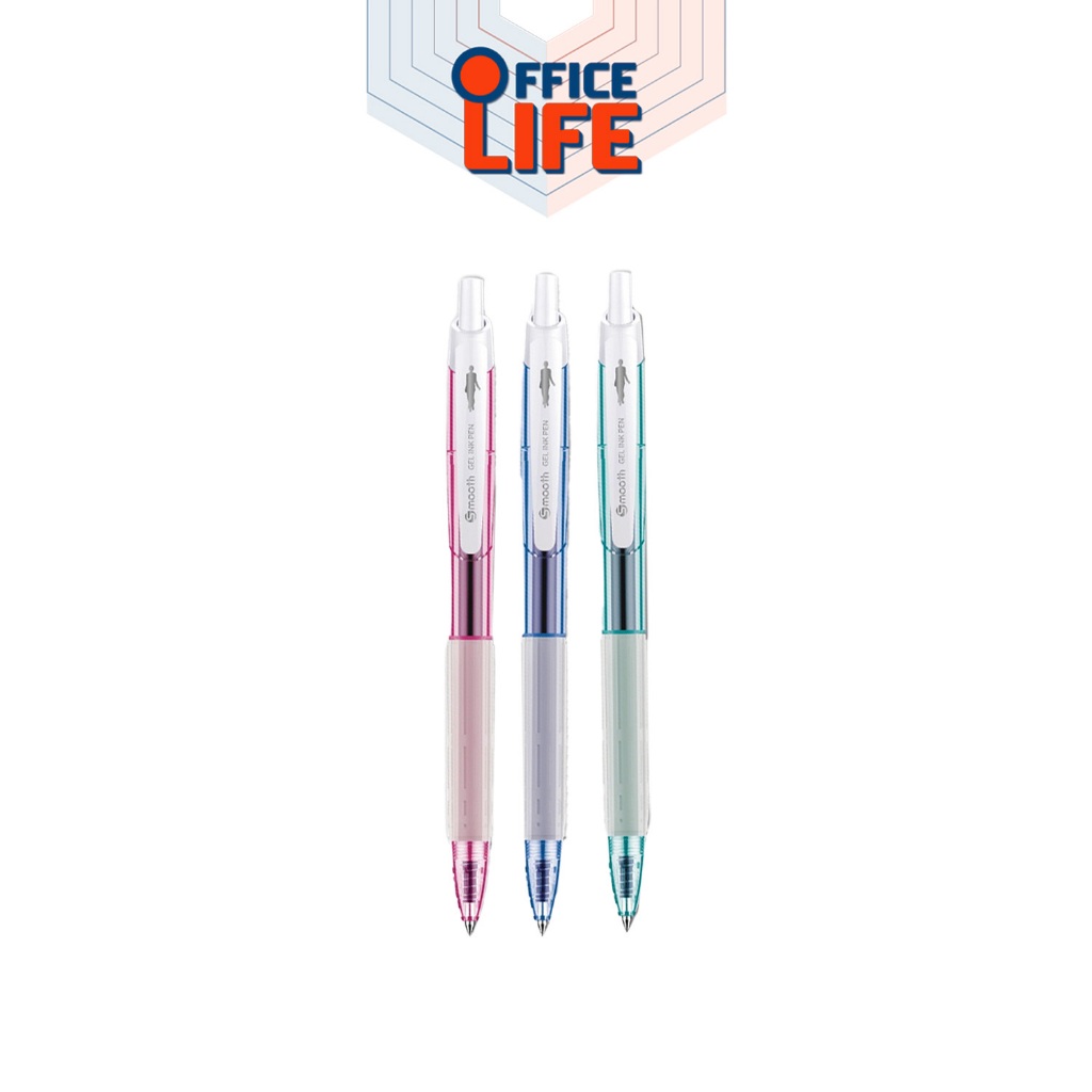 HORSE ตราม้า ปากกาเจล 0.5mm Gel ink pan รุ่น HG-215 [ คละสี จำนวน 1 ด้าม ]