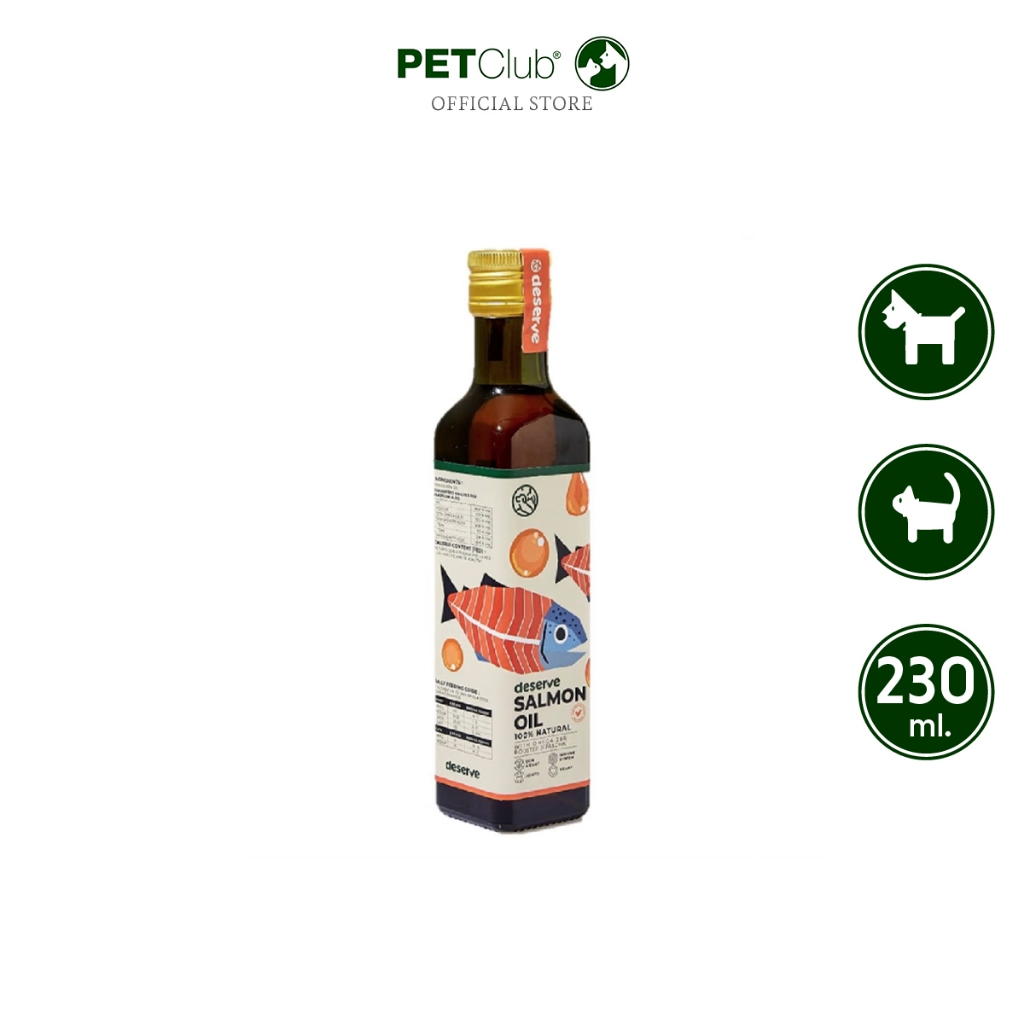 [PETClub] deserve Salmon Oil - น้ำมันปลาแซลมอน 230ml.