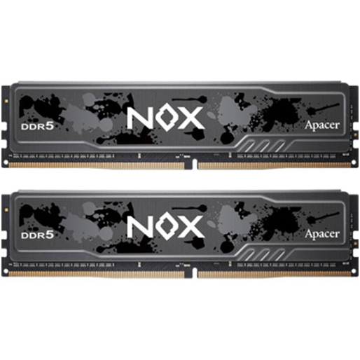 32GB (16GBx2) DDR5 5200MHz RAM (หน่วยความจำ) APACER NOX DDR5 (INTEL XMP) (BLACK) (AH5U32G52C522MBAA-2)- LT