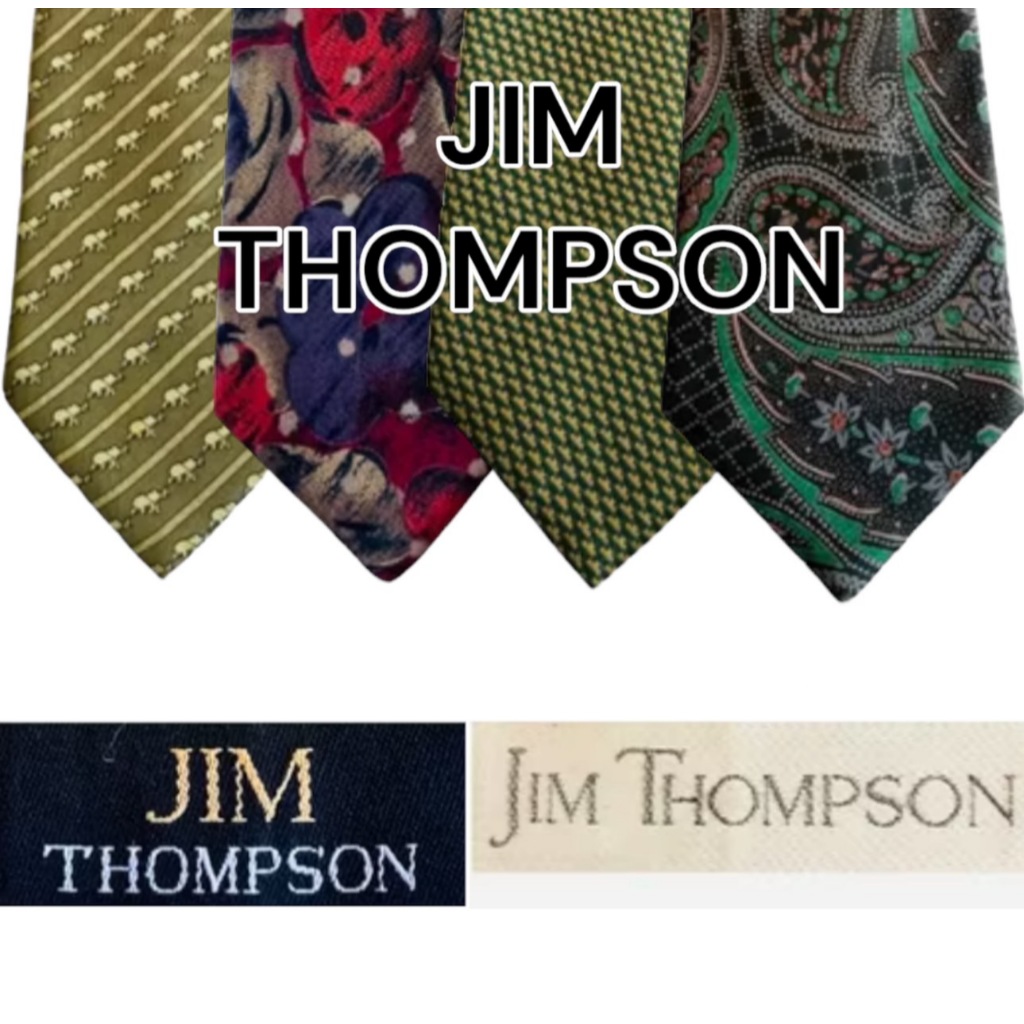 เนคไทมือสองแบรนด์เนม 46 Jim Thompson