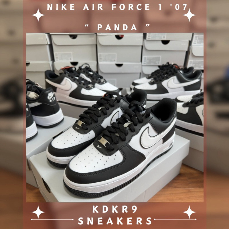 [ พร้อมส่ง ] Nike Air Force 1 Low Panda สีสุดเท่ห์ แต่งตัวง่าย เข้าทุกลุค ของแท้ 100%