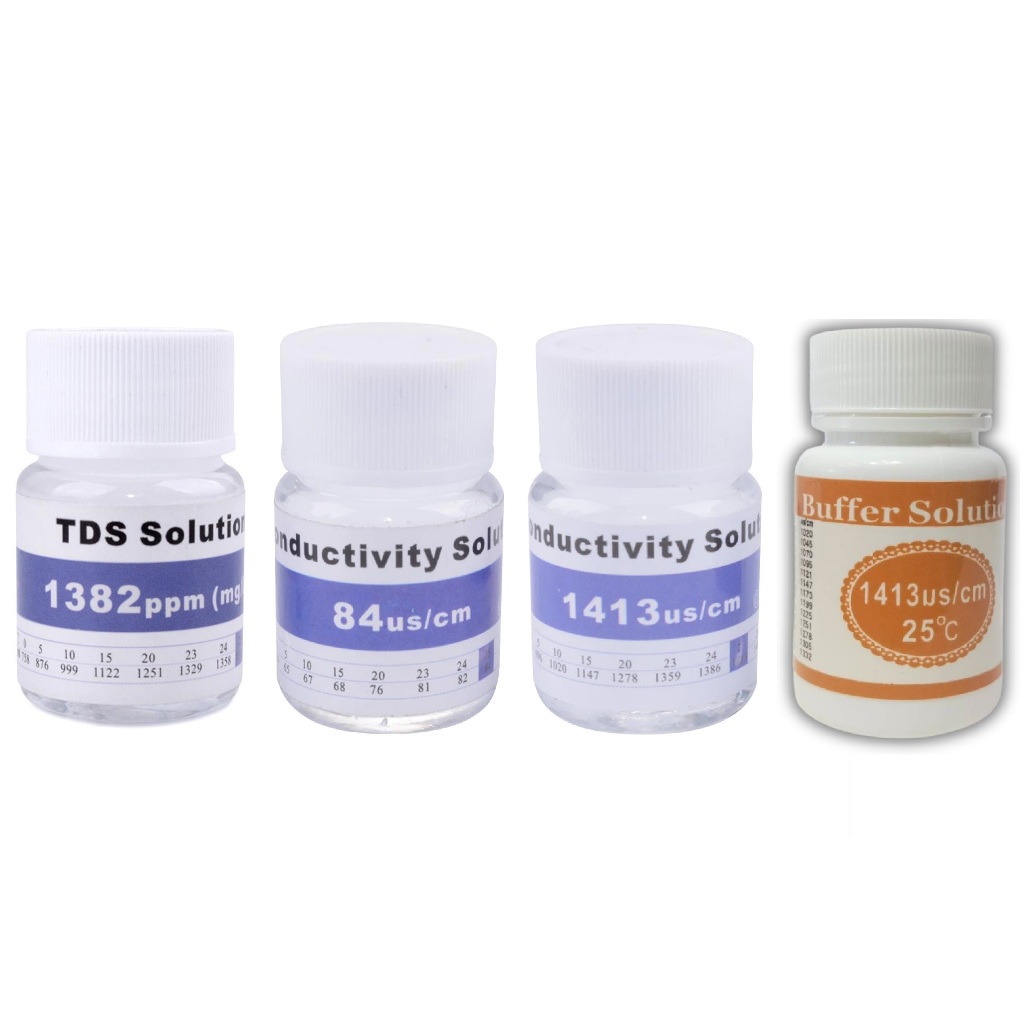 มาใหม่ พร้อมส่ง ส่งไว น้ำยาสอบเทียบค่า TDS/EC น้ำยาสอบเทียบค่า TDS น้ำยาคาริเบทค่า EC น้ำยาคาริเบท เครื่องวัดคุณภาพน้ำ