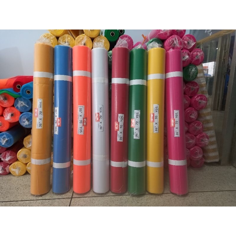 *ยกม้วน* ผ้าแพร ผ้าเยื่อไม้ ผ้าผูกศาล ผ้าสามสี ผ้าเจ็ดสี