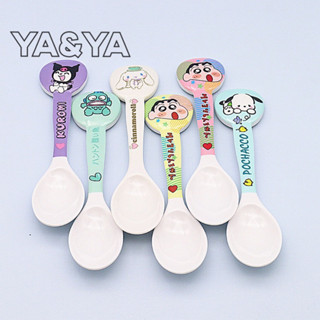 พร้อมส่ง💕 ช้อนเมลามีน ช้อนเด็ก ลายการ์ตูน