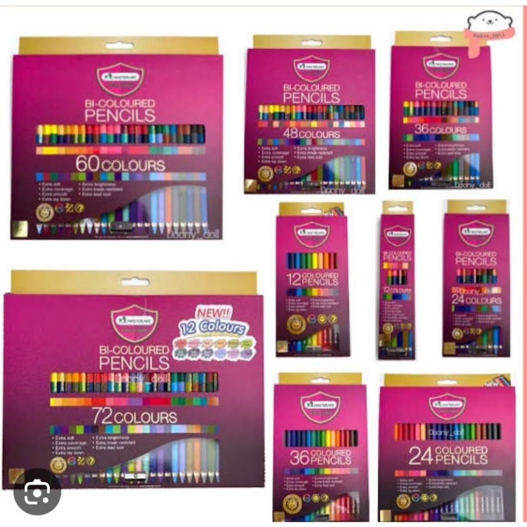 (สีสดกว่าเดิม) ดินสอสี สีไม้ มาสเตอร์อาร์ต  12สี 24 36 48 60 72 สี / 1หัว 2 หัว  รุ่นPremium Grade Master art - รูปที่ 4