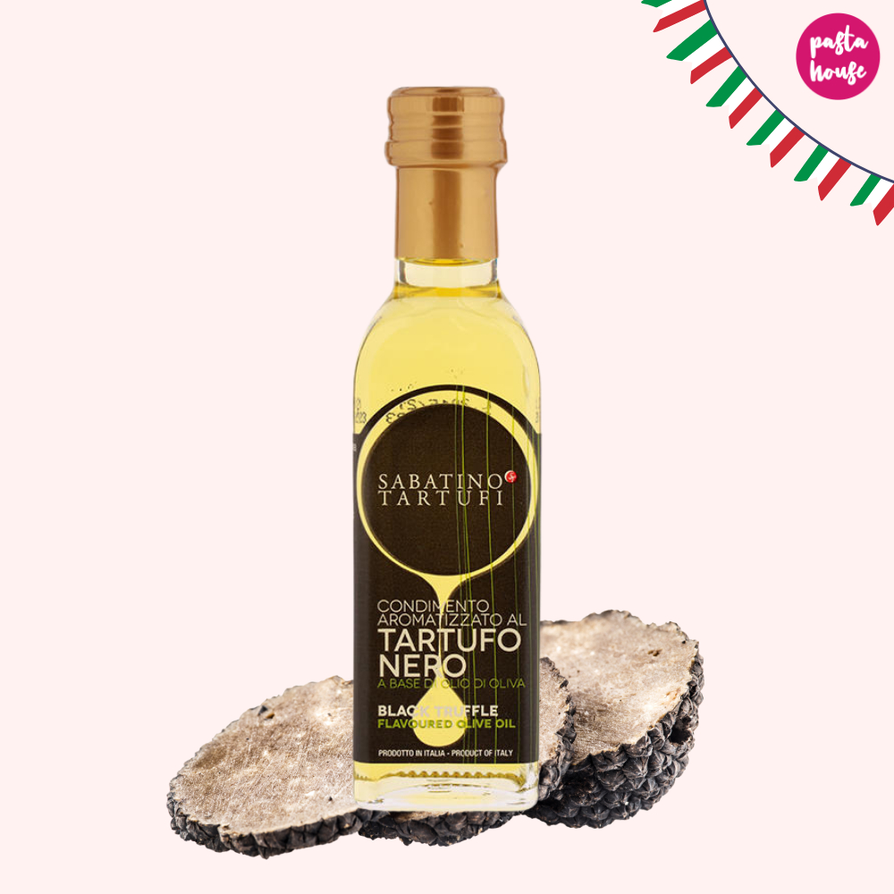 น้ำมันเห็ดทรัฟเฟิล Black or White Truffle Oil 250ml Sabatino Truffle Oil