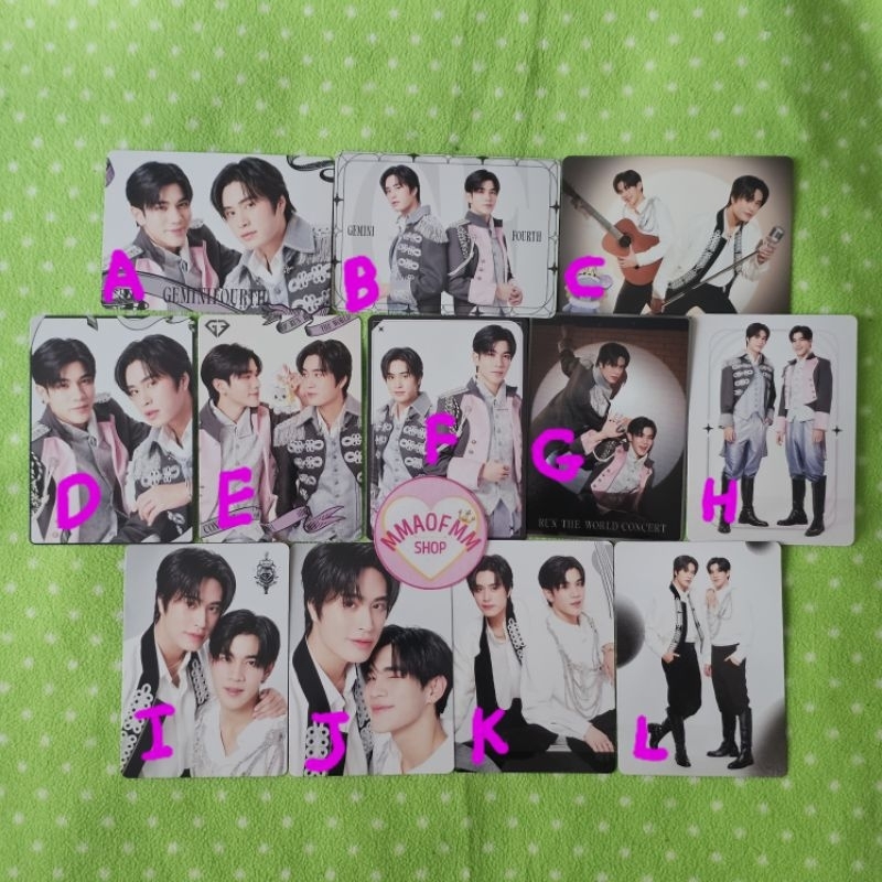 [ใบเศษ] GMMTV COLLECTIBLE RANDOM CARD : GEMINI FOURTH RUN THE WORLD CONCERT