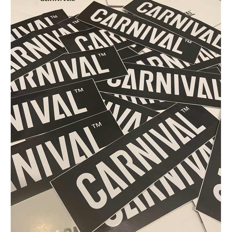 [พร้อมส่ง] สติ๊กเกอร์ CARNIVAL® LOGO STICKER