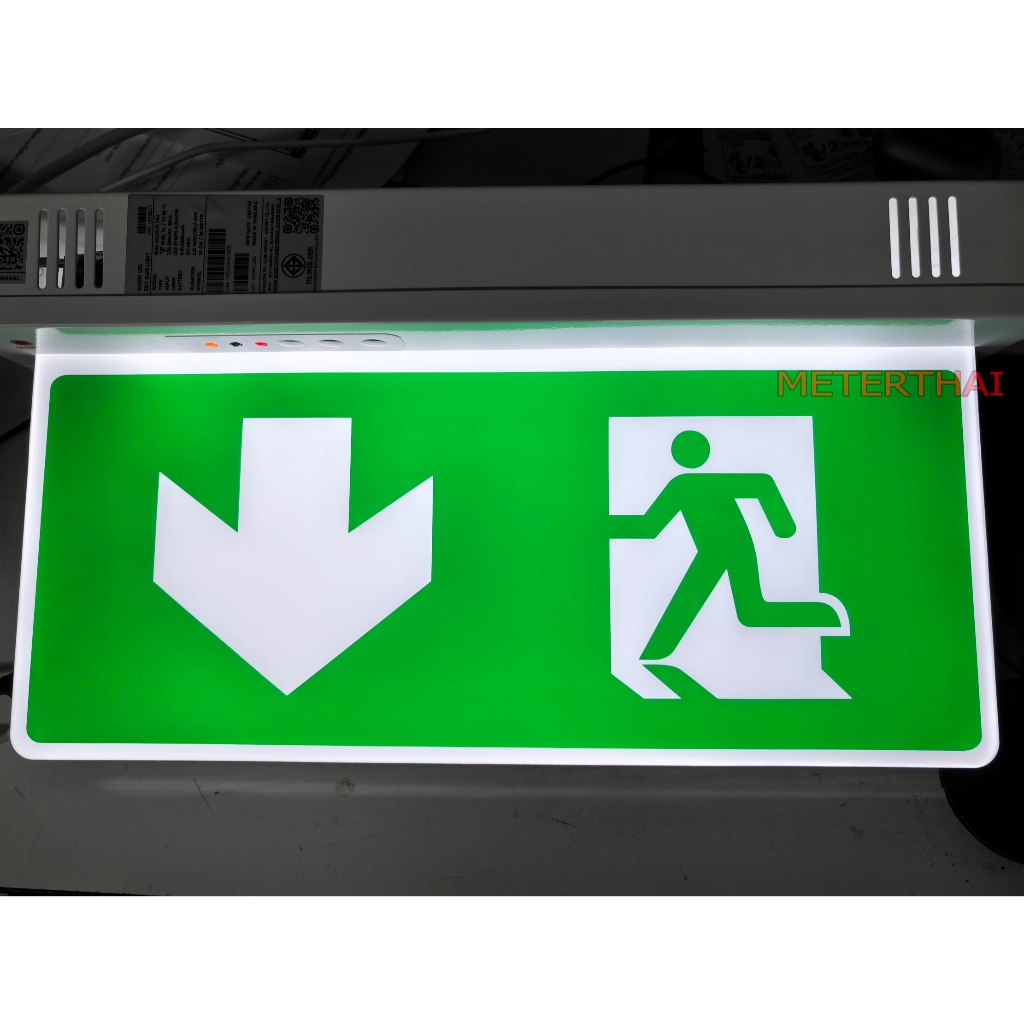 SUNNY Exit Sign Light ป้ายไฟทางออกฉุกเฉิน ป้ายหนีไฟ สำรองไฟ 2 ชั่วโมง เลือกแบบการติดตั้งได้ครับ