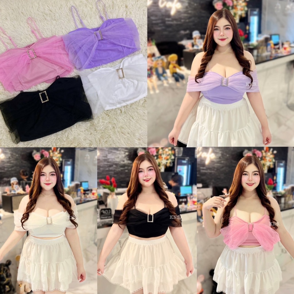 NT819 เสื้อเจ้าหญิงอลังสาวอวบ อก36-48