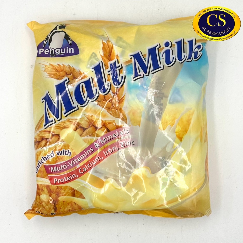 Penguin Malt Milk นมผงมอลต์ มิลค์ 30 ซอง