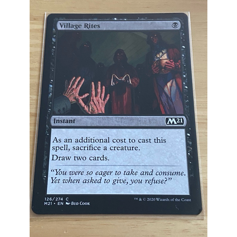 [MTG][M21] Core Set 2021: Village Rites การ์ดแท้ Magic The Gathering