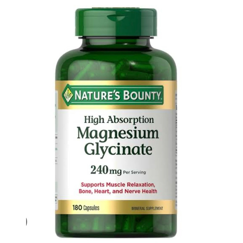 (รวมมี12ตัวเลือก)-Nature’s Bounty) Magnesium Glycinate แมกนีเซียมดูดซึมสูง 240mg - รูปที่ 2