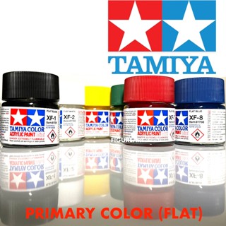 TAMIYA ACRYLIC PAINT MINI PRIMARY COLOR FLAT(water-based) กล…