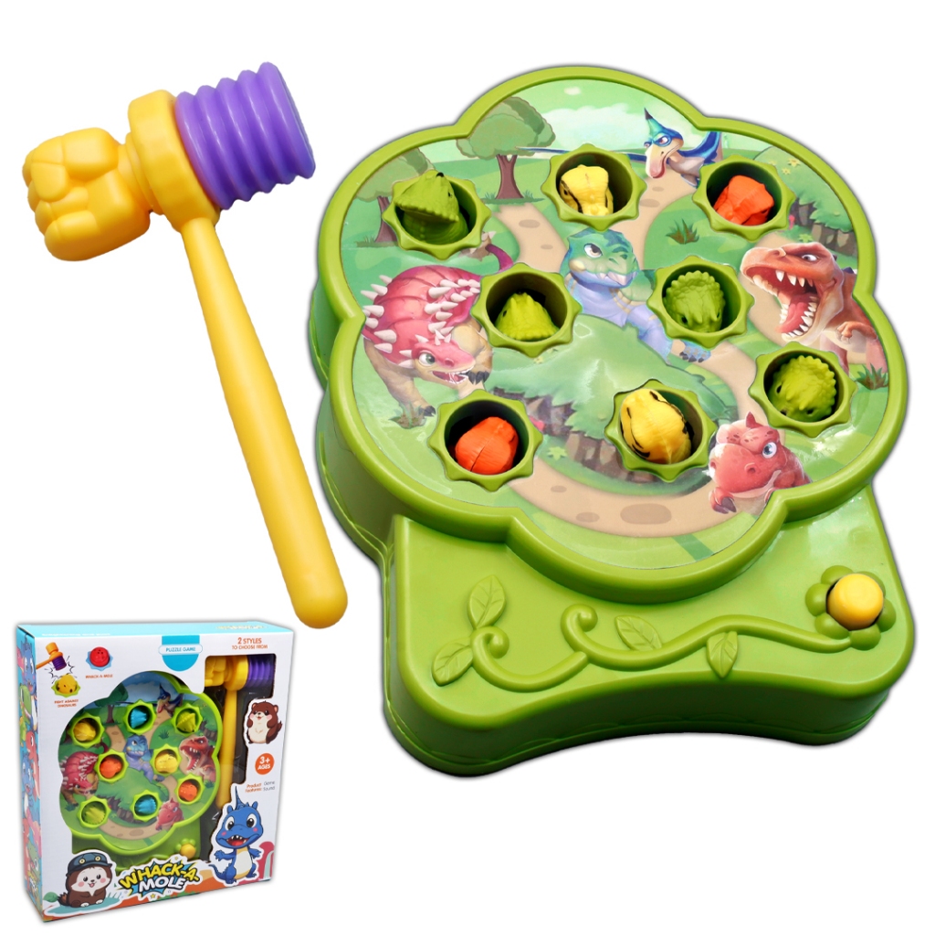 METOYS ของเล่นเกมทุบไดโนเสาร์ พร้อมค้อนทุบ ฝึกสายตา มีของเล่น 8528