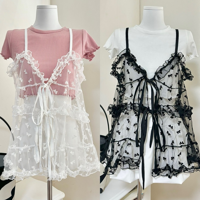 เสื้อสายเดี่ยว สไตล์เกาหลีน่ารัก