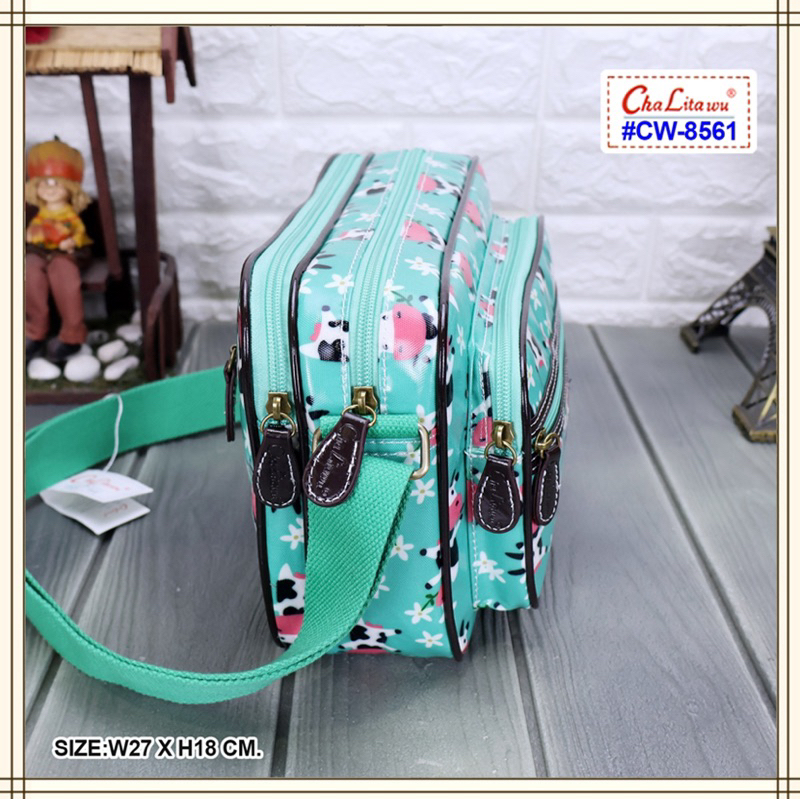 💘 กระเป๋าสะพายสายยาว ขนาด 10" นิ้ว Chalitawu รุ่น : CW-8561 มีหลายสี-หลายลาย✔️