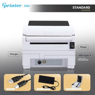 Gprinter เครื่องพิมพ์ฉลากสินค้า GS2408DC เครื่องปริ้นใบปะหน้า บาร์โค้ด ปริ้นเตอร์ Thermal Printer