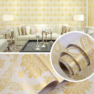 45 ซม.x10 เมตร wallpaper วอลเปเปอร์ สติ๊กเกอร์ติดผนัง มีกาวในตัว ติดเองได้ มีหลายสไตล์ให้เลือก