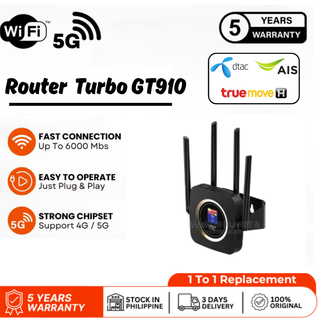 🔥READY STOCK🔥 ดัดแปลงเราเตอร์ฮอตสปอตไม่จำกัด Turbo GT910+ 🔥เราเตอร์เวอร์ชันใหม่ดัดแปลงโมเด็ม 4G LTE 