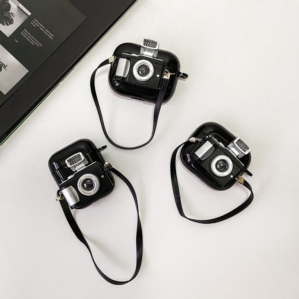 กล้องถ่ายรูป เคสหูฟังบลูทูธ ซิลิโคน ป้องกันกล้อง สร้างสรรค์ สําหรับ 1/2 Airpods3 Airpods pro gen3 gen2 All Series 1 ชิ้น
