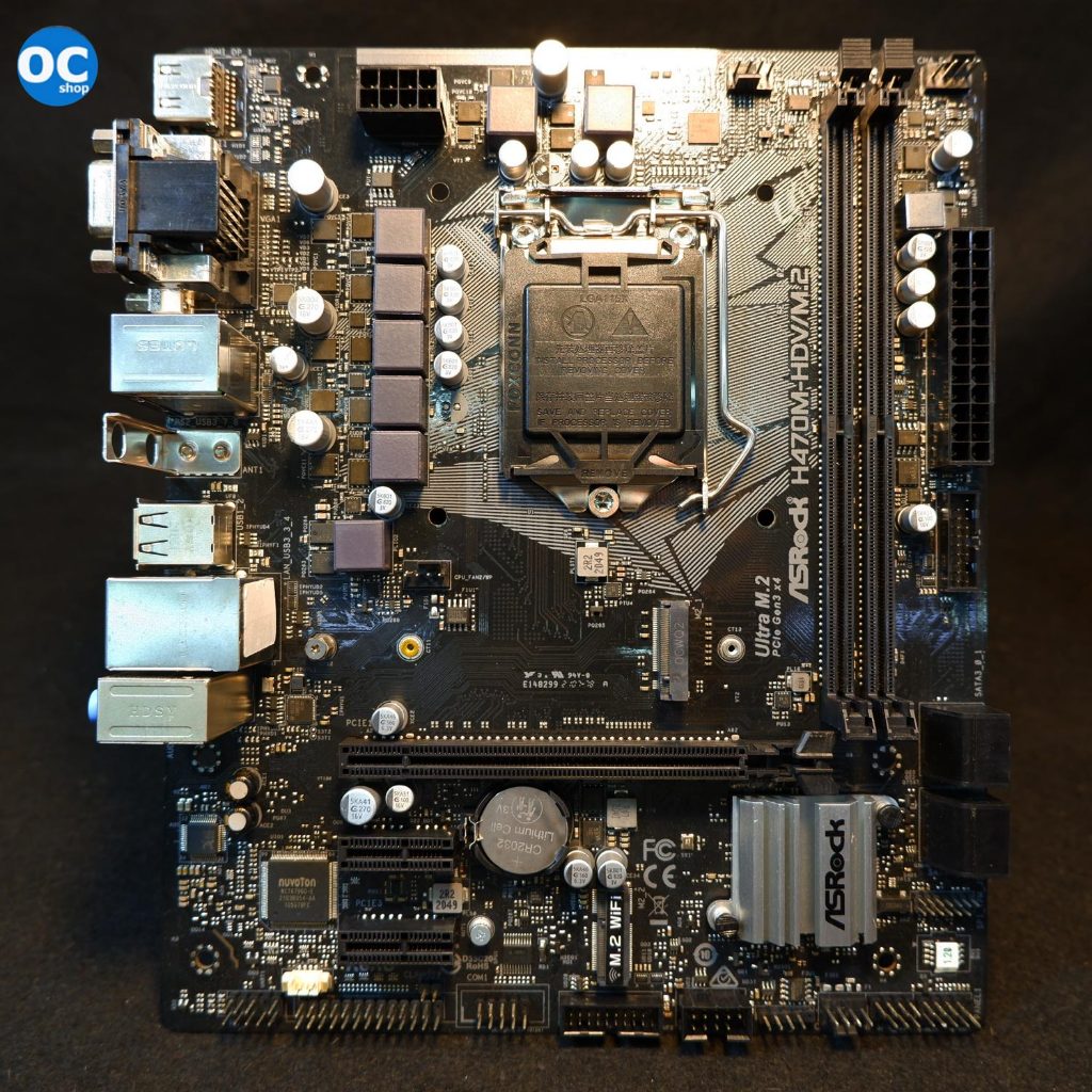 MAINBOARD (1200) ASROCK H470M HDV/M.2 DDR4 สภาพสวย ใช้งานปกติครับ
