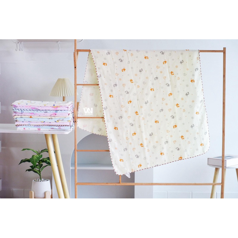 ผ้าขนหนูเด็ก ผ้าสาลูทอหนา 3 ชั้น เนื้อผ้าสาลู ผ้าห่อตัว ขนาด 60x120cm. ยิ่งซัก ยิ่งนุ่ม ผ้าไม่แข็ง ราคา ถูกที่สุด ดีลบีเคเค แกลเลอรีภาพที่ 5