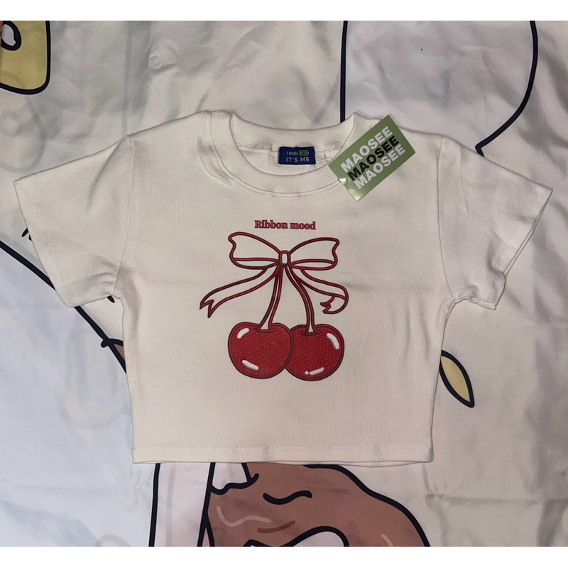 พร้อมส่ง 🎀 เสื้อครอป ป้าย it's me / Hello baby🧁