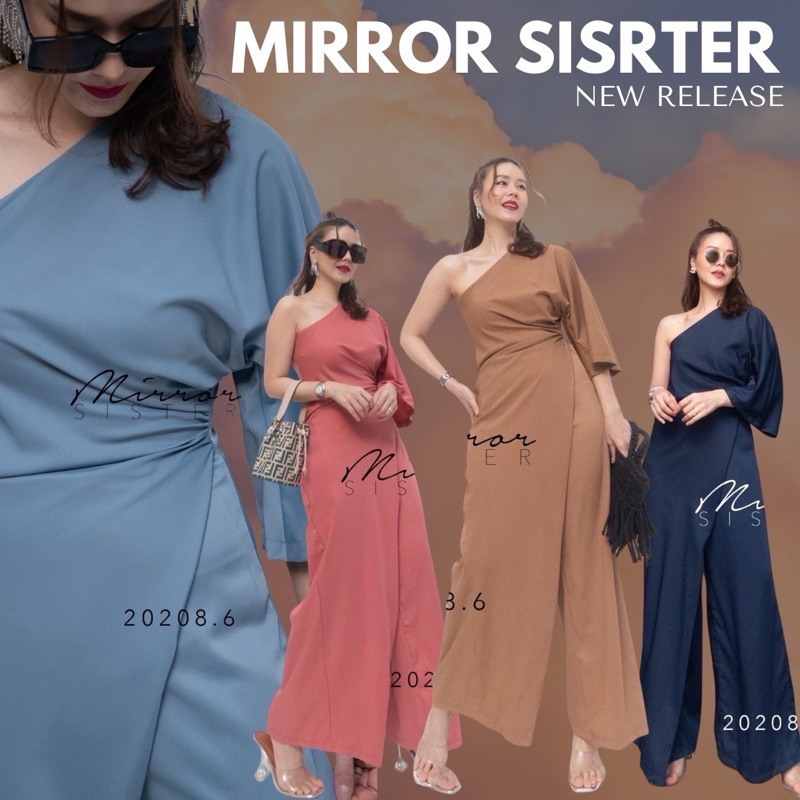 🌈🌿🌼🌸🌺🧡💙 RiFF SiNGLe SHouLDER JUMPSUiT