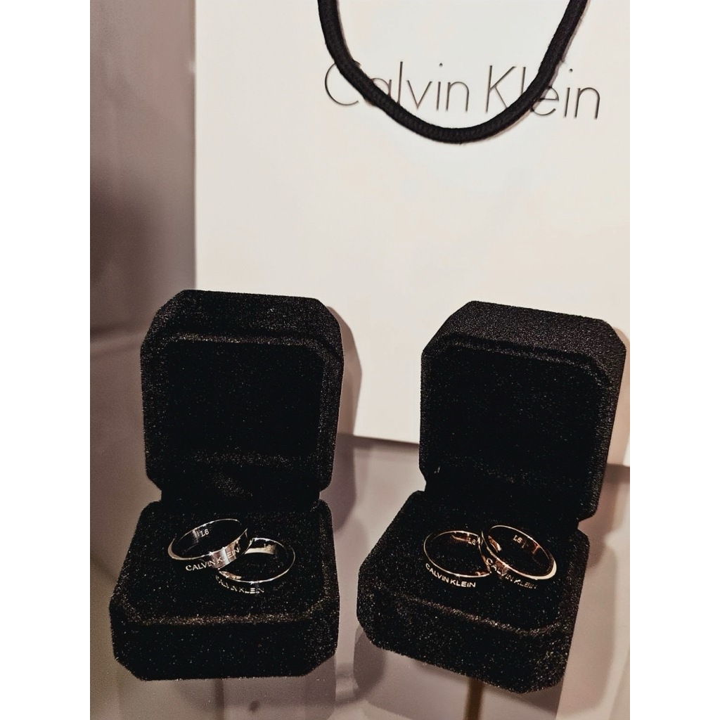 พร้อมส่ง ส่งไว แหวน ck (Rose gold / Silver) stainless steel