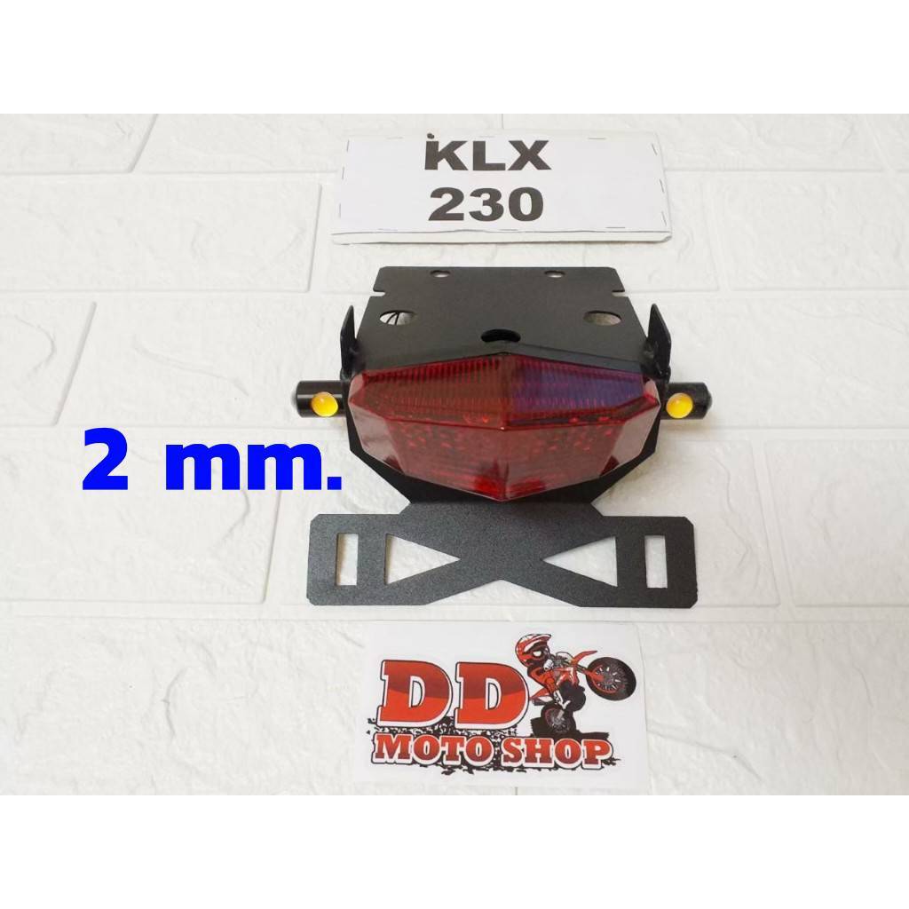 ท้ายสั้น KLX230 #แบบใส่ไฟเลี้ยวตาแมว #โครงเหล็กหนา 2.0 mm. ไฟท้าย KLX230 KLX230SE KLX230SM SHERPA