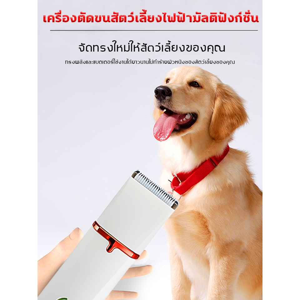 😻XiaoMiสุดเงียบ✂️ปัตตาเลี่ยนสัตว์เลี้ยง ที่ตัดขนแมว กรรไกรตัดขนสุนัข  ปัตตาเลี่ยนตัดขนสัตว์เลี้ยง 6in1 ที่ตัดขนหมา - รูปที่ 5