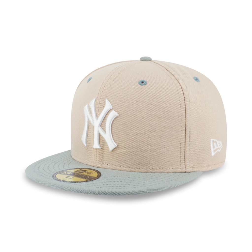 NEW ERA หมวก รุ่น 59FIFTY PACK - SEAGLASS NEW YORK YANKEES COOPERSTOWN MINT GREEN VISOR OAT MILK 59FIFTY CAP