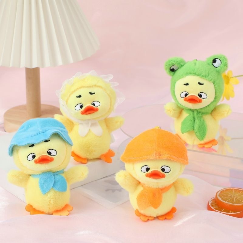 🔥จัดส่งทันที🔥Upsetduck พวงกุญแจตุ๊กตา การ์ตูน เป็ดเหลือง พวงกุญแจ ตุ๊กตา ห้อยกระเป๋า  พวงกุญแจตุ๊กตา