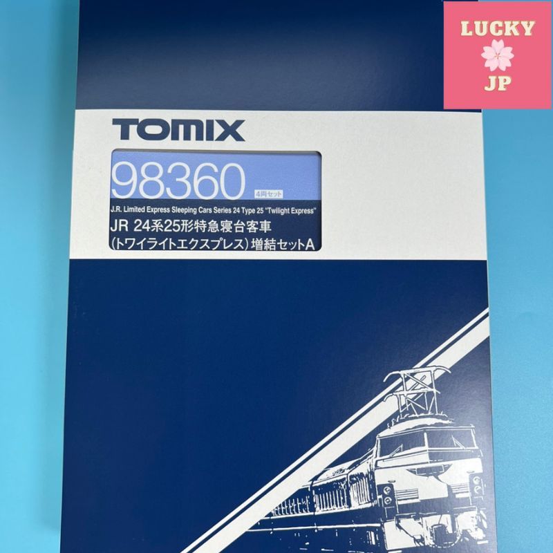 TOMIX N Gauge Type 24-25 Twilight Express Extension Set A 4 Car 98360 Model Train Carriages
