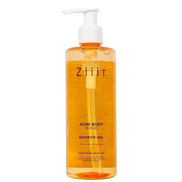 Ziiit Acne Body Wash Shower Gel ซิท แอคเน่ บอดี้ วอช เจลอาบน้ำทำความสะอาดผิวกายลดสิว280 มล.