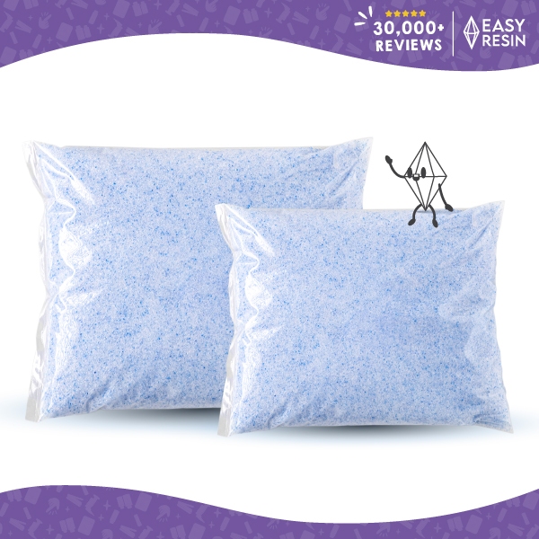 ซิลิก้าทรายสำหรับอบดอกไม้สดที่ใช้ในงานเรซิ่น ดอกกุหลาบ ดอกบัวให้แห้งแต่สียังสวย สีสดไม่ทำลายสีดอกไม้ใช้ซ้ำได้ -Easyresin