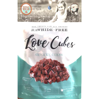 8974 LOVE CUBES / ขนมสุนัข ขนมหมา เลิฟ คิวบ์ ชิคเก้น ชังค์ ขนมขบเคี้ยวสำหรับสุนัข 120กรัม ***1แถม1 138บาท