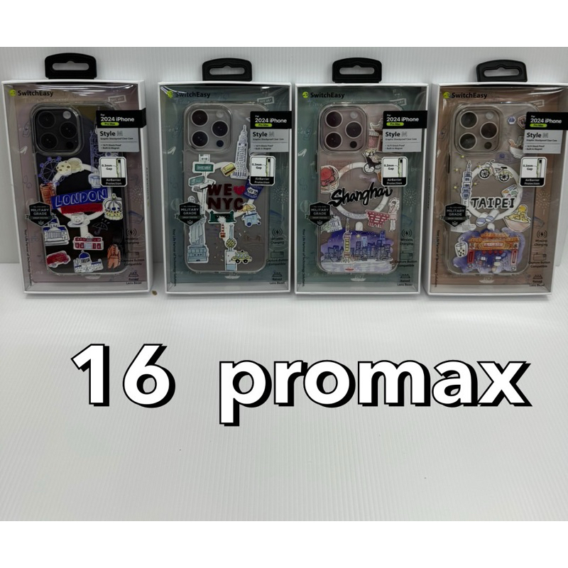 SwitchEasy New City Series เคสแม่เหล็กใสพิมพ์ลาย 3D New สำหรับ iPhone 16 Pro / 16ProMax