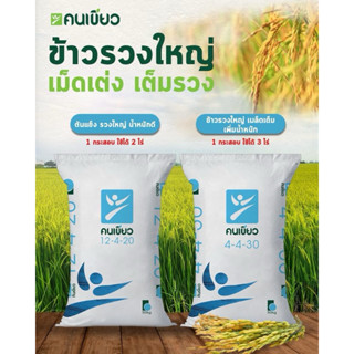 ปุ๋ยตราคนเขียว สูตรใส่นาข้าว ยางพารา พืชลงหัว ขนาด 50 กิโลกร…