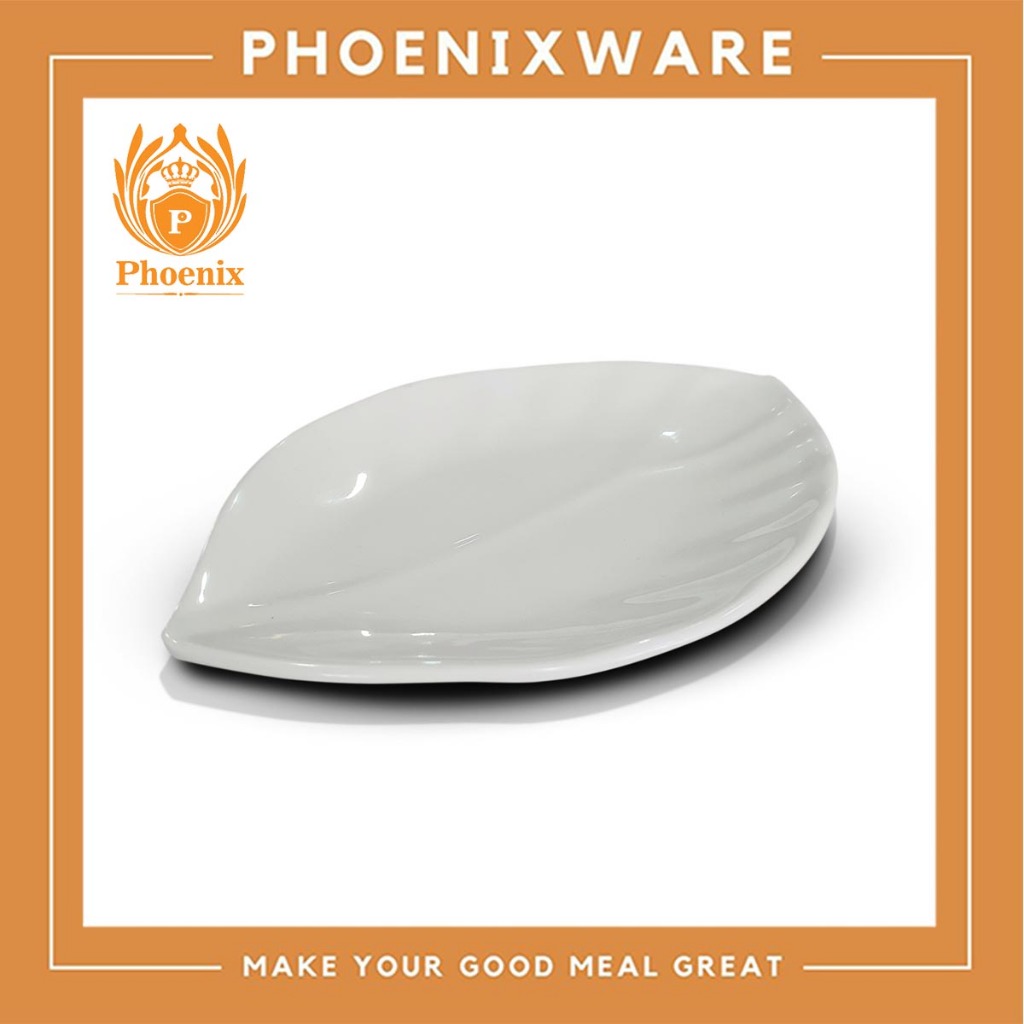 จานใบไม้ 9.8 นิ้ว เมลามีน จานรี Phoenix 30498