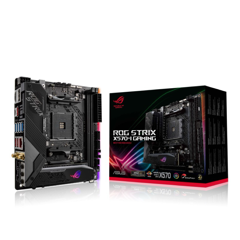 MAINBOARD (เมนบอร์ด) AM4 ASUS ROG STRIX X570-I GAMING WIFI [Mini-ITX] ตัวท็อป พร้อมส่ง