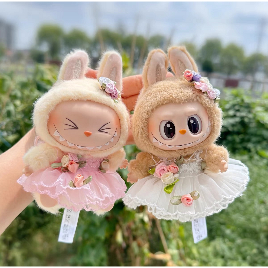 ชุด Labubu v2 Bao-ao kimmon macaron ชุดลาบูบู้ 17ซม ตุ๊กตาเสื้อผ้า